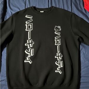 Sanrio Hello Kitty Black Crewneck Sweater